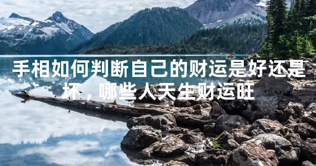 手相如何判断自己的财运是好还是坏,哪些人天生财运旺